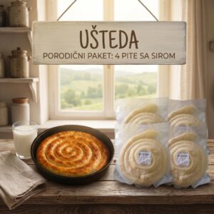 Porodični paket: 4 Domaće pite sa sirom